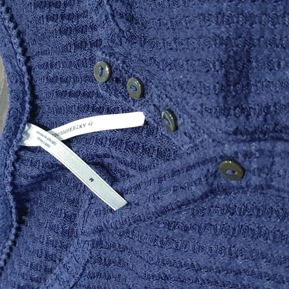 Anthropologie Waffle Knit Long Sleeve Henley - Picture 2 of 4